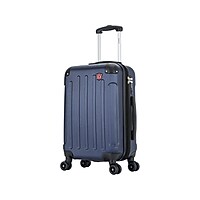 Dukap Intely 20 Inch Hardside Suitcase with 4-Wheeled Spinner, TSA Checkpoint Friendly (Blue)