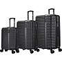 InUSA Ally 3-Piece Hardside Spinner Luggage Set, TSA Checkpoint Friendly, Black (IUALLSML-BLK)~#|#~sp113453027_sc7