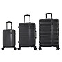InUSA Ally 3-Piece Hardside Spinner Luggage Set, TSA Checkpoint Friendly, Black (IUALLSML-BLK)~#|#~sp113453028_sc7