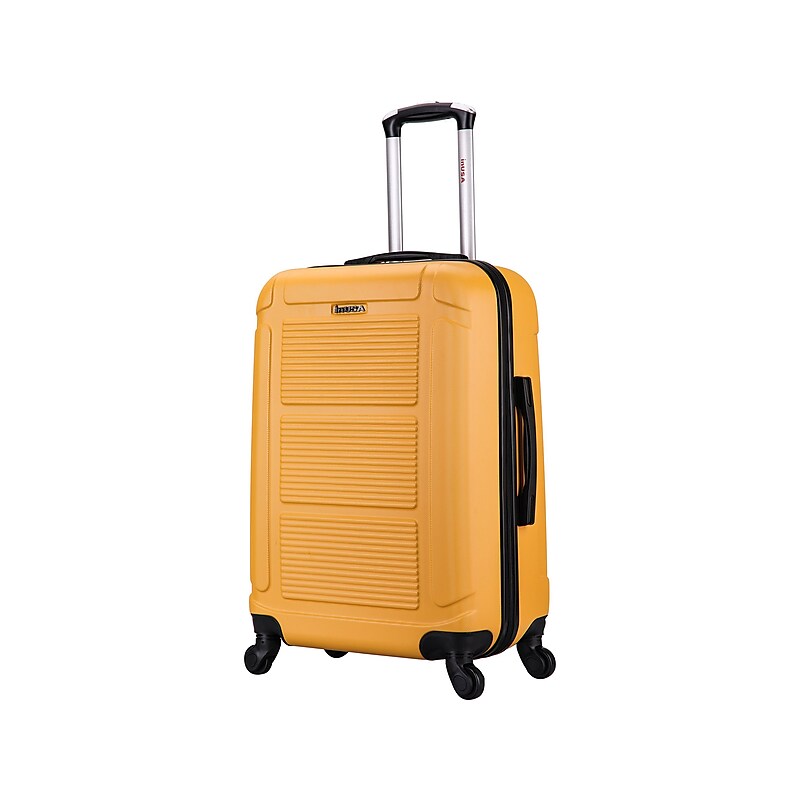 InUSA Pilot 24" Hardside Suitcase, 4-Wheeled Spinner, TSA Checkpoint Friendly, Mustard (IUPIL00M-MUS) image 1