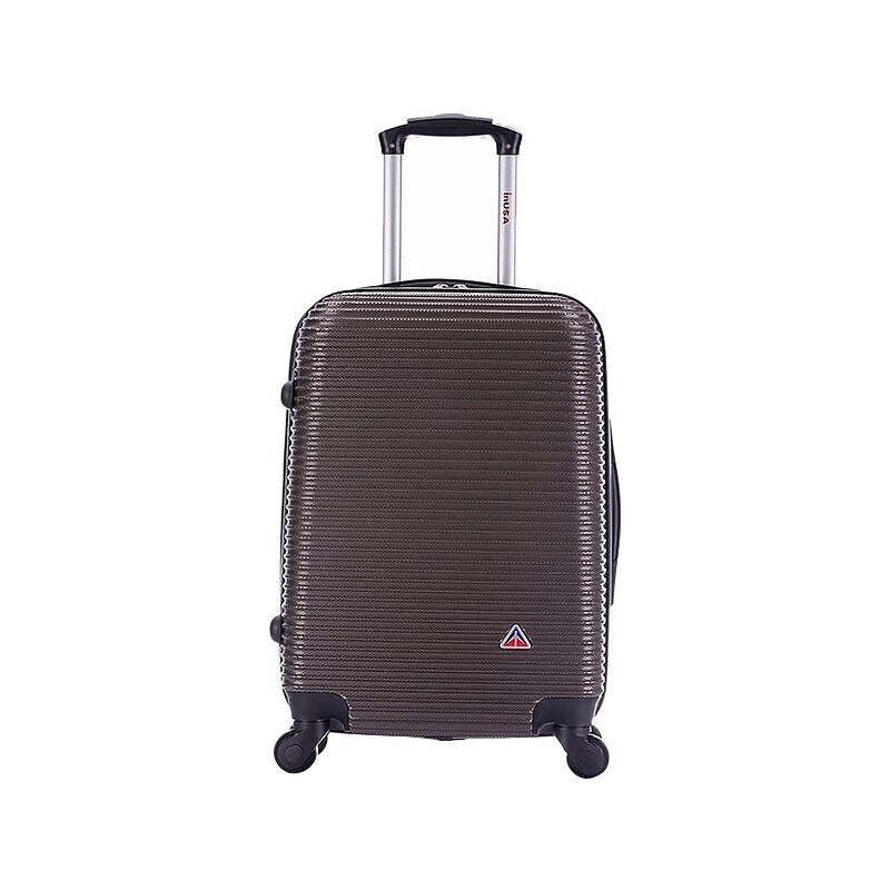 InUSA Royal 20" Hardside Carry-On Suitcase, 4-Wheeled Spinner, TSA Checkpoint Friendly, Brown (IUROY00S-BRO) image 1