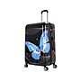 InUSA 28" Hardside Butterfly Suitcase, 4-Wheeled Spinner, TSA Checkpoint Friendly, Black Butterfly (IUAPC00L-BBU)~#|#~sp113453272_sc7