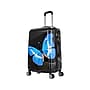 InUSA 24" Hardside Butterfly Suitcase, 4-Wheeled Spinner, TSA Checkpoint Friendly, Black Butterfly (IUAPC00M-BBU)~#|#~sp113453287_sc7