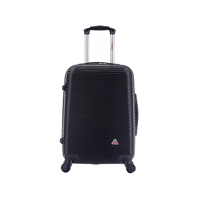 InUSA Royal 20" Hardside Carry-On Suitcase, 4-Wheeled Spinner, TSA Checkpoint Friendly, Black (IUROY00S-BLK) image 1