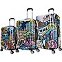 InUSA 3-Piece Hardside Cities Spinner Luggage Set, TSA Checkpoint Friendly, Cities (IUAPCSML-HMV)~#|#~sp113453308_sc7