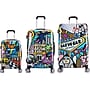 InUSA 3-Piece Hardside Cities Spinner Luggage Set, TSA Checkpoint Friendly, Cities (IUAPCSML-HMV)~#|#~sp113453309_sc7