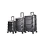 DUKAP Zonix Hardside Spinner Luggage Set, Black (DKZONSML-BLK)~#|#~sp113453564_sc7