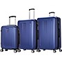 DUKAP CRYPTO 3-Piece Plastic Luggage Set, Blue (DKCRYSML-BLU)~#|#~sp113453691_sc7