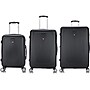 DUKAP CRYPTO 3-Piece Plastic Luggage Set, Blue (DKCRYSML-BLU)~#|#~sp113453692_sc7