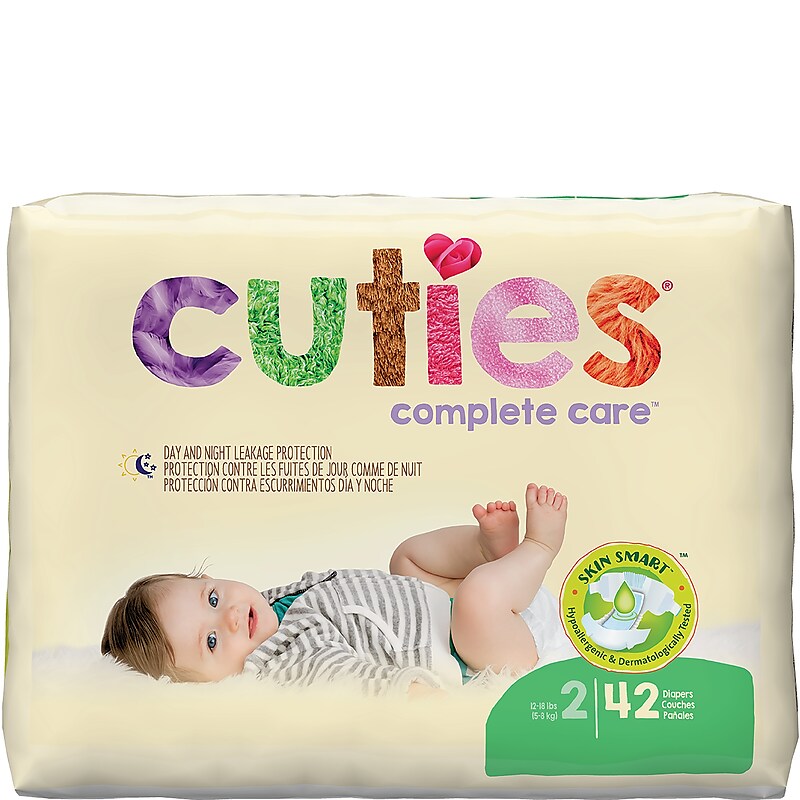 Cuties Complete Care Baby Diapers, Size 2, 168 count (CR2001) image 1
