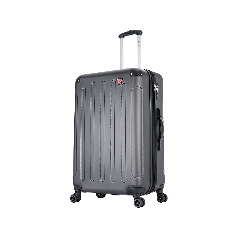 DUKAP Intely 27.25" Hardside Suitcase, 4-Wheeled Spinner, TSA Checkpoint Friendly, Gray (DKINT00M-GRE) image 1