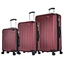 DUKAP Intely 3-Piece Hardside Spinner Luggage Set, TSA Checkpoint Friendly, Wine (DKINTSML-WIN)~#|#~sp113583434_sc7
