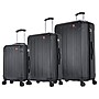 DUKAP Intely 3-Piece Hardside Spinner Luggage Set, TSA Checkpoint Friendly, Black (DKINTSML-BLK)~#|#~sp113583443_sc7