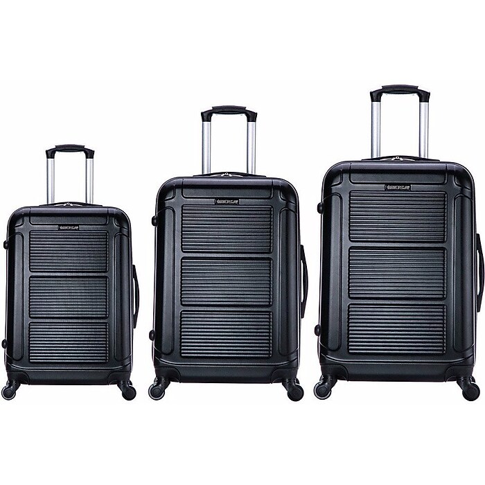 InUSA Pilot 3-Piece Hardside Spinner Luggage Set, TSA Checkpoint