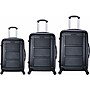 InUSA Pilot 3-Piece Hardside Spinner Luggage Set, TSA Checkpoint Friendly, Black (IUPILSML-COA)~#|#~sp113583460_sc7