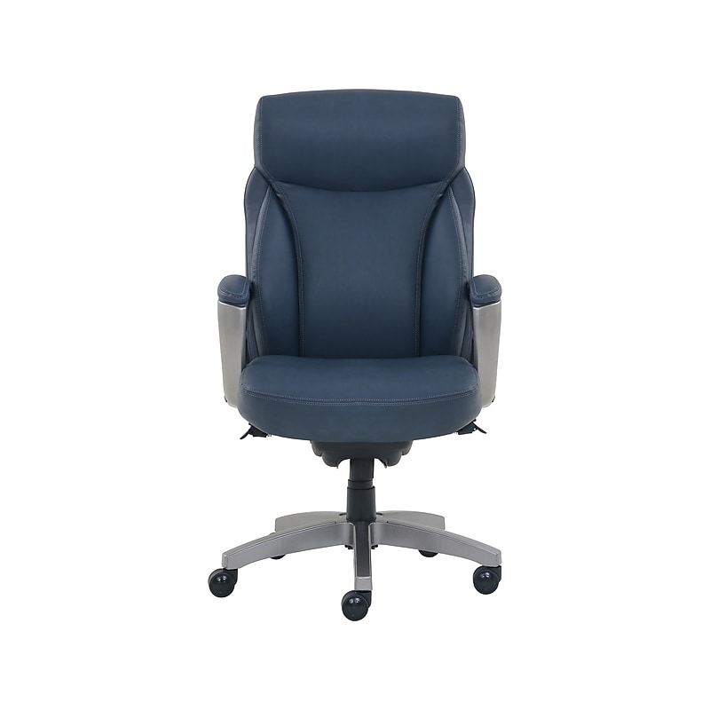 La-Z-Boy Leather Swivel Executive Chair, Navy (51447XX) image 1