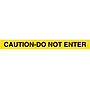 Queue Solutions WeatherMaster 250 2" Yellow Nylon Crowd Control Belt Barrier, Yellow - CAUTION DO NOT ENTRY (WMR250Y-YBC110)~#|#~sp113784037_sc7