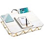 LapGear Designer 17.75" x 13.7" Lap Desk, Gold Quatrefoil (45416)~#|#~sp113784070_sc7
