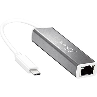 j5create USB-C Gigabit Ethernet Adapter, Multicolored (JCE133G)