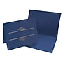 Great Papers Embossed Foil Certificate Holders, 8.5" x 11", Navy, 5/Pack (903119)~#|#~sp114005084_sc7