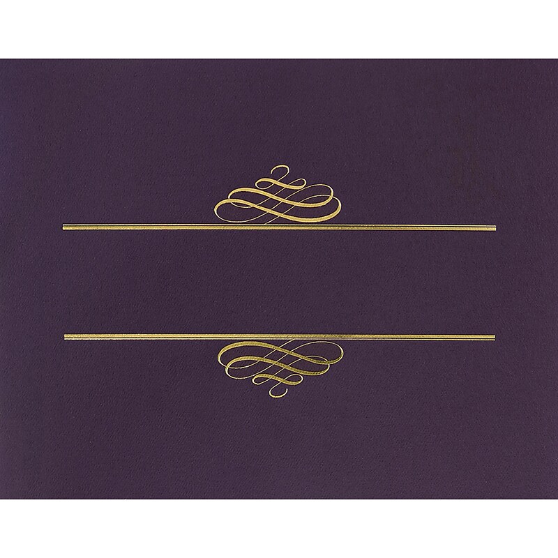 Great Papers Certificate Holders, 9.375" x 12", Plum, 5/Pack (903106) image 1