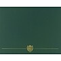 Great Papers Classic Crest Certificate Holders, 8.5" x 11", Hunter, 5/Pack (903118)~#|#~sp114005189_sc7