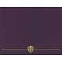Great Papers Classic Crest Certificate Holders, 8.5" x 11", Plum, 5/Pack (903116)~#|#~sp114005193_sc7