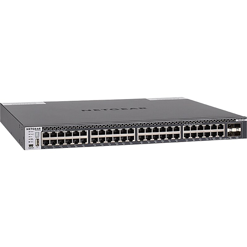 Netgear M4300-48X 48-Port Gigabit Ethernet Managed Switch, Black (XSM4348CS-100NES) image 1