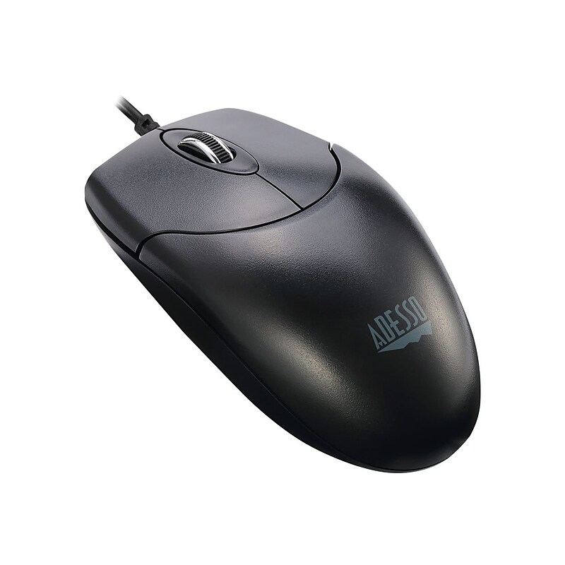 Adesso iMouse M6 Ambidextrous Optical USB Mouse, Black image 1