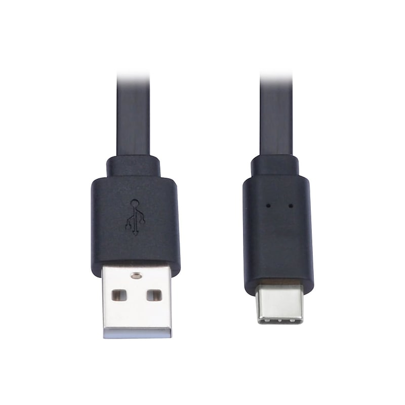 Tripp Lite 6' USB Type-C (Thunderbolt 3) to USB A Power Cable, Male to Male, Black (U038-006-FL) image 1
