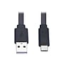 Tripp Lite 6' USB Type-C (Thunderbolt 3) to USB A Power Cable, Male to Male, Black (U038-006-FL)~#|#~sp114328161_sc7