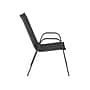 Flash Furniture Brazos Series Stacking Patio Chairs, Black, 5/Pack (5JJ303C)~#|#~sp114328370_sc7
