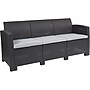 Flash Furniture Seneca Faux Rattan Sofa with All-Weather Cushions, Dark Gray/Light Gray (DADSF23DKGY)~#|#~sp114328409_sc7