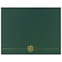 Great Papers Classic Crest Certificate Holders, 12" x 9.38", Hunter Green, 50/Pack (903118PK10)~#|#~sp114331639_sc7