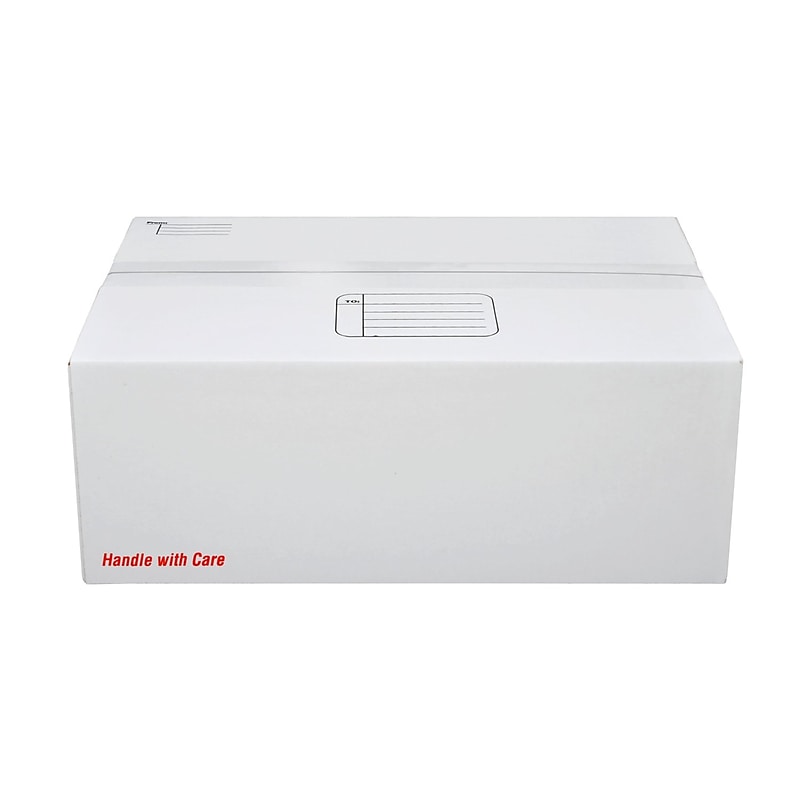 Scotch Mailing Box, White, 17.25 in. x 11.25 in. x 6 in. (8007-ESF) image 1