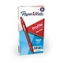 Paper Mate Profile Retractable Ballpoint Pen, Bold Point, Red Ink, Dozen (89467)~#|#~sp114502075_sc7
