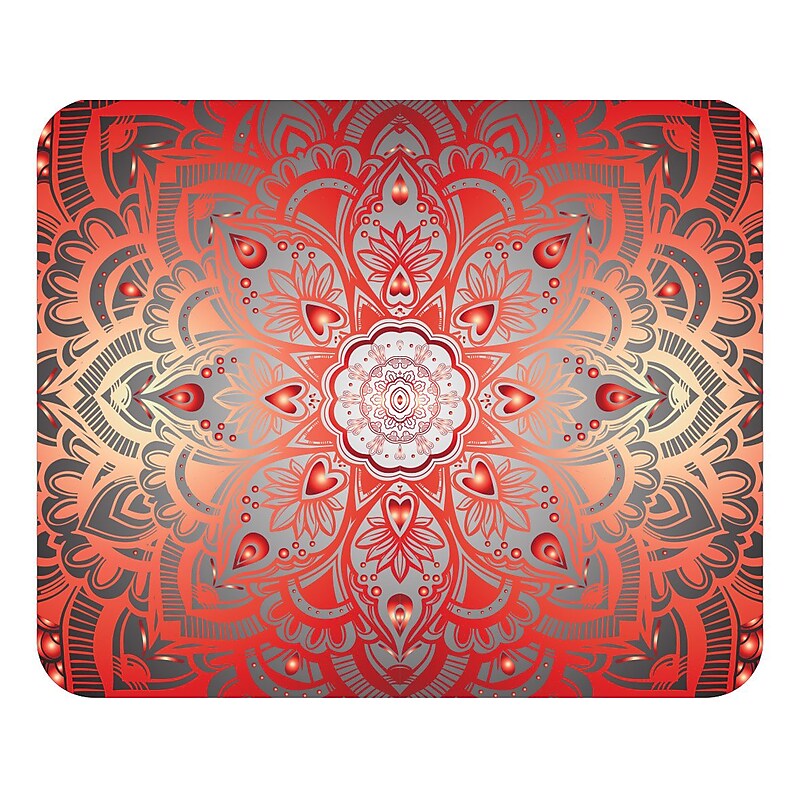 OTM Essentials Prints Mouse Pad, Mandala Heart (OP-MH-Z031B) image 1