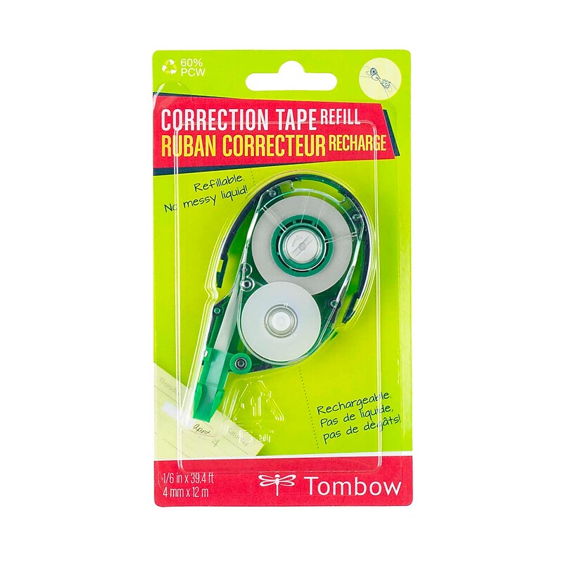 Tombow MONO Correction Tape Refill, White (68666) image 1