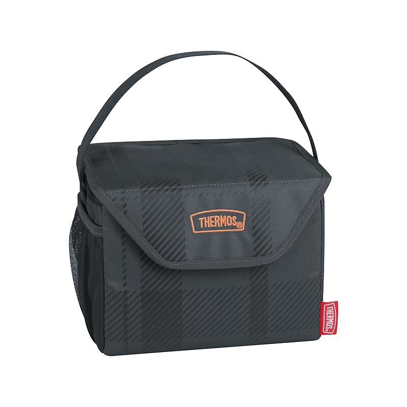 Thermos 6-Can Cooler, Charcoal/Blue (C42106004ST) image 1