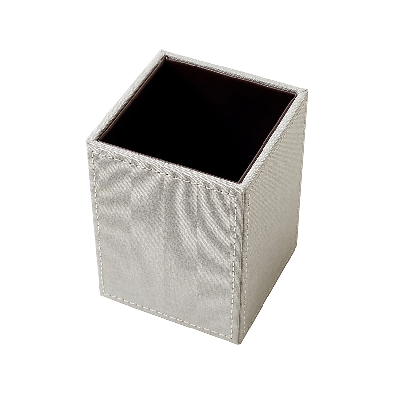 Martha Stewart Linen Pen Cup, Gray (MS103C) image 1