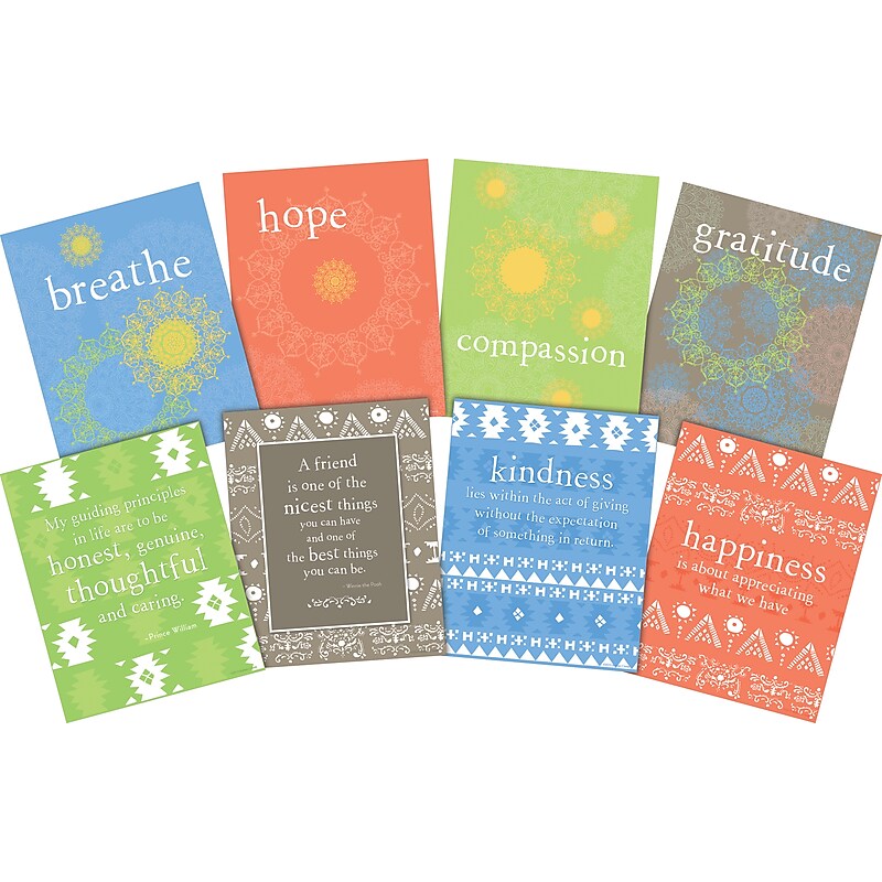 Barker Creek Be Kind Motivational Art Prints, 8/Set (4187) image 1