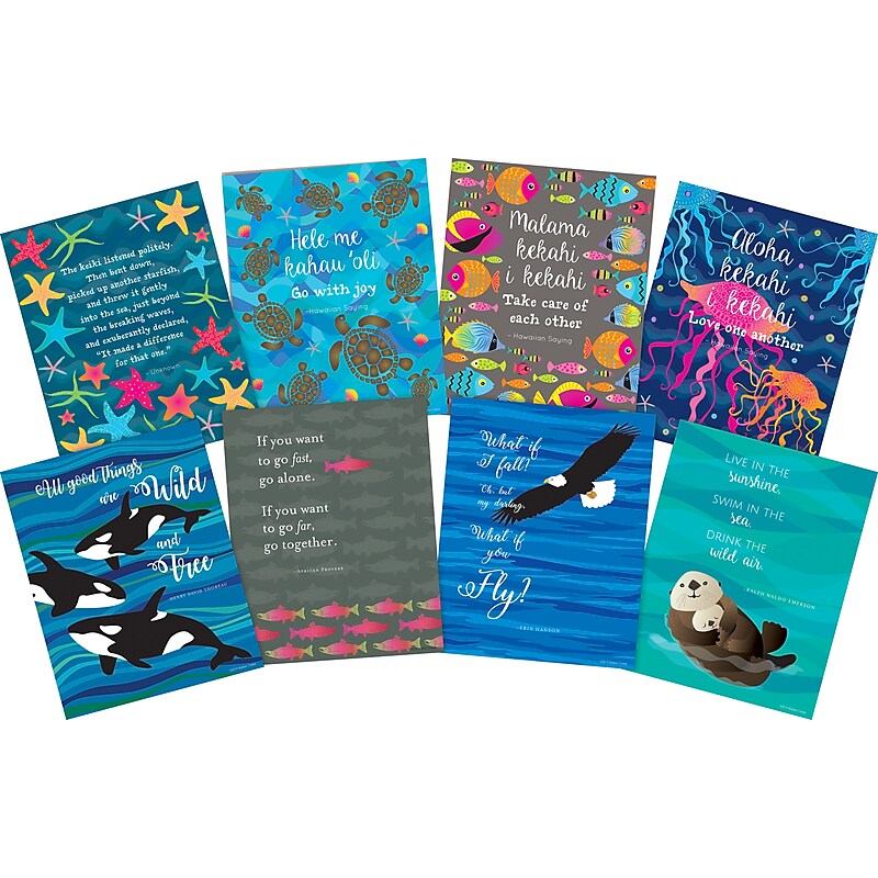 Barker Creek Nature Motivational Art Prints, 8/Set (4188) image 1