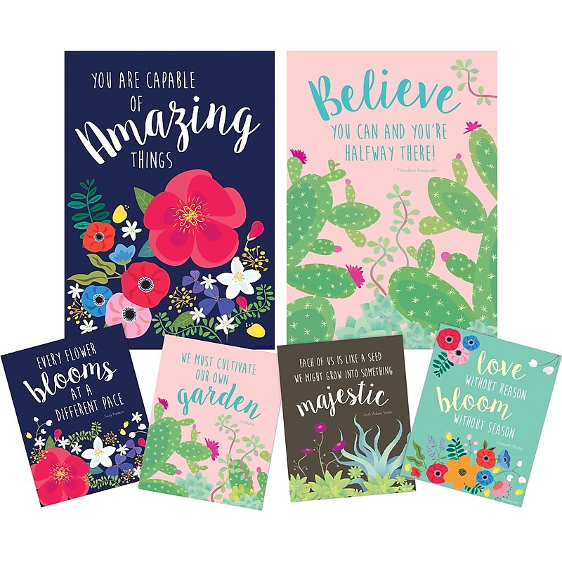 Barker Creek You Are Amazing Motivational Art Prints & Posters, 6/Set (4208) image 1