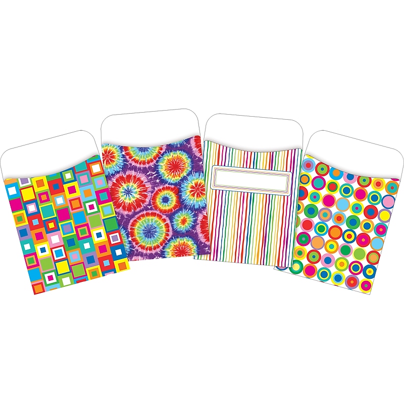 Barker Creek Groovy Library Pockets, 5.125" x 3.5", 120/Set (4061) image 1
