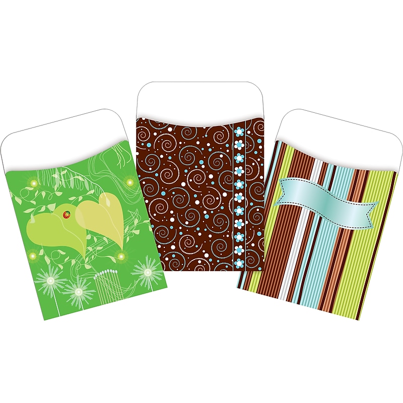 Barker Creek Earth Day Library Pockets, 5.125" x 3.5", 90/Set (4073) image 1