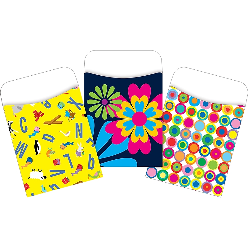 Barker Creek Happy & Library Pockets, 5.125" x 3.5", 90/Set (4079) image 1