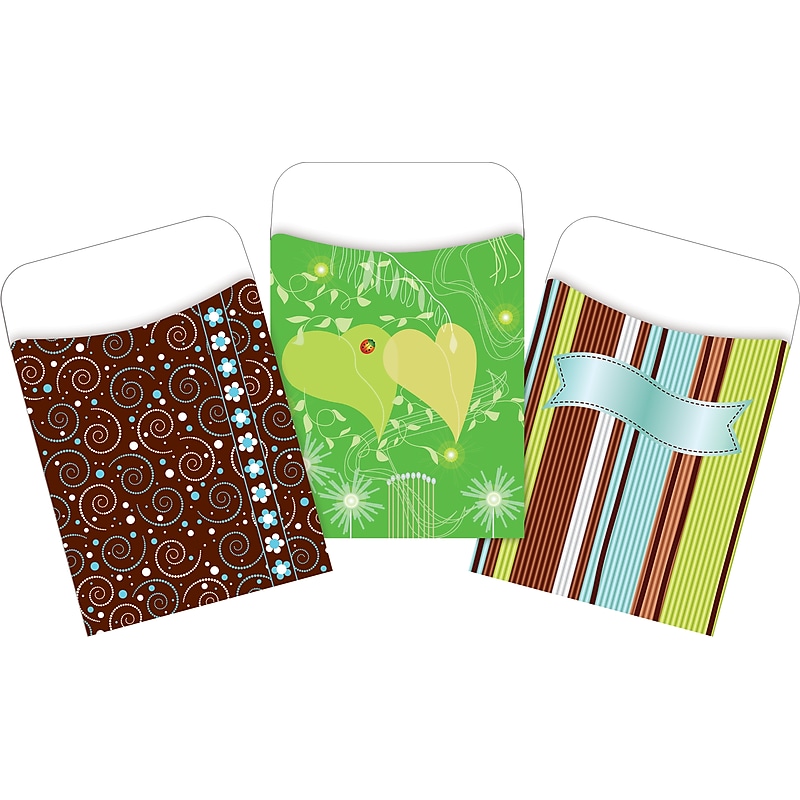 Barker Creek Calm Colors Library Pockets, 5.125" x 3.5", 90/Set (4082) image 1
