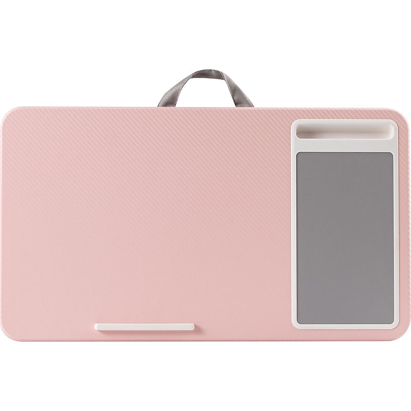 LapGear Home Office 21.1" x 12" PVC/Polystyrene Lap Desk, Blush Pink/Carbon (91584) image 1