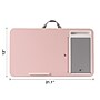 LapGear Home Office 21.1" x 12" PVC/Polystyrene Lap Desk, Blush Pink/Carbon (91584)~#|#~sp115350395_sc7