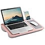 LapGear Home Office 21.1" x 12" PVC/Polystyrene Lap Desk, Blush Pink/Carbon (91584)~#|#~sp115350396_sc7